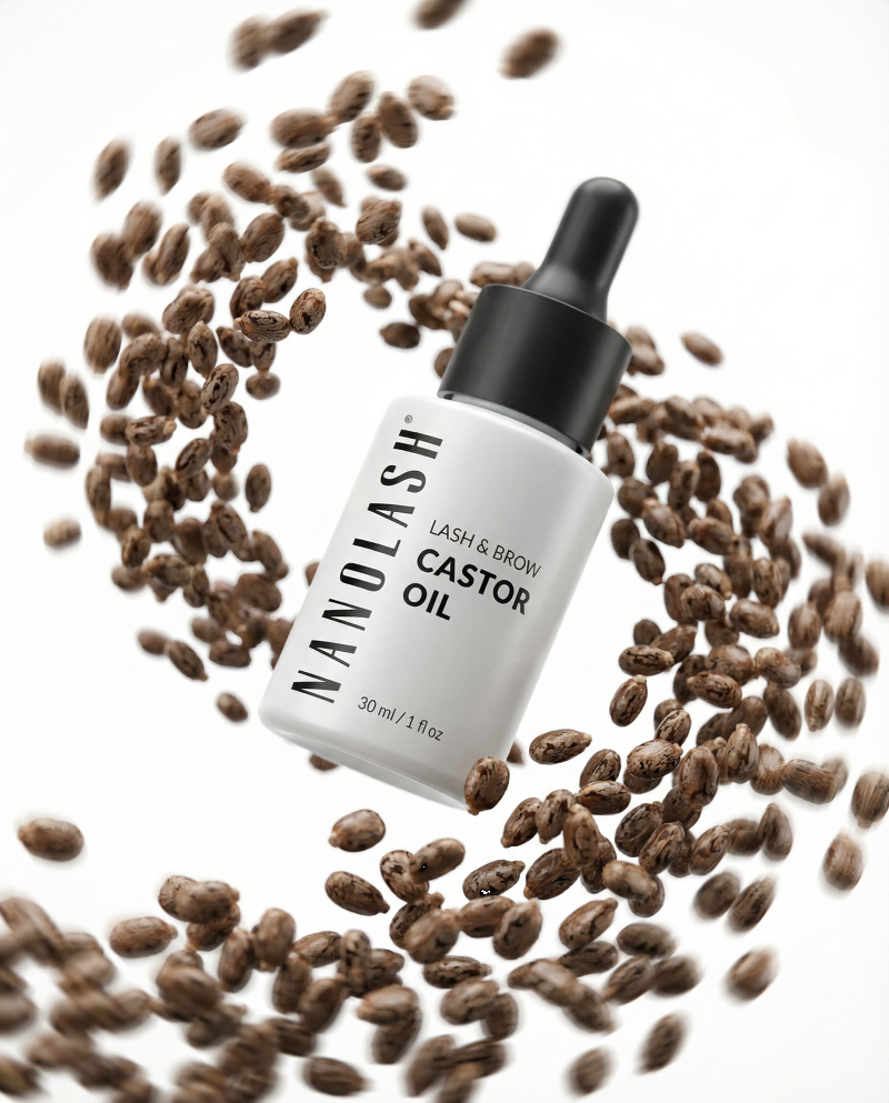 sopracciglia olio di ricino nanolash